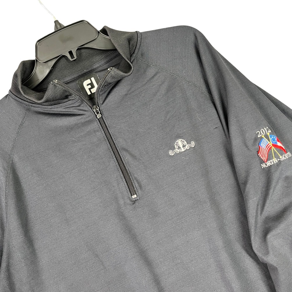 FootJoy 2012‎ North South Junior Amateur Golf Quarter Zip Pullover Jacket L Mens